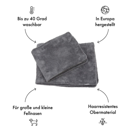 Fluffy Grijs hondendeken (grijs)