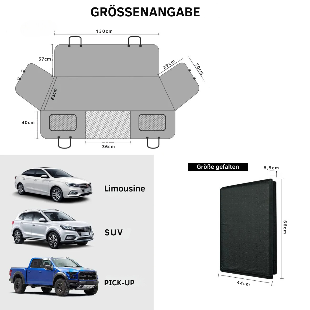 Harde Bodem Auto Zitting Uitbreiding voor Honden