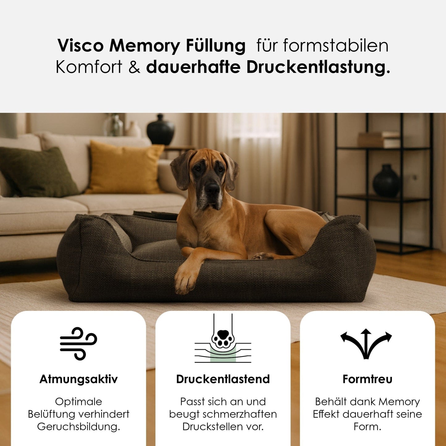 Luxe orthopedisch hondenbed