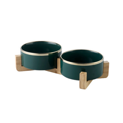 Edelhouten Keramische Voerbak